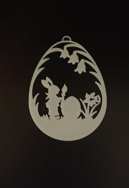 2D egg with rabbit